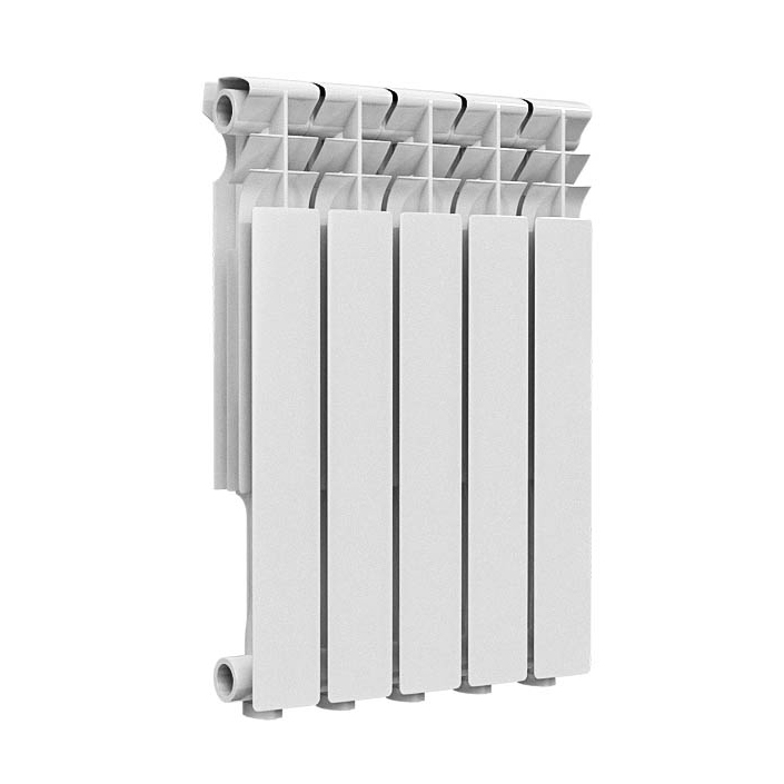 Радиатор алюминиевый Ogint Delta Plus 500 5 секций, боковое подключение, белый