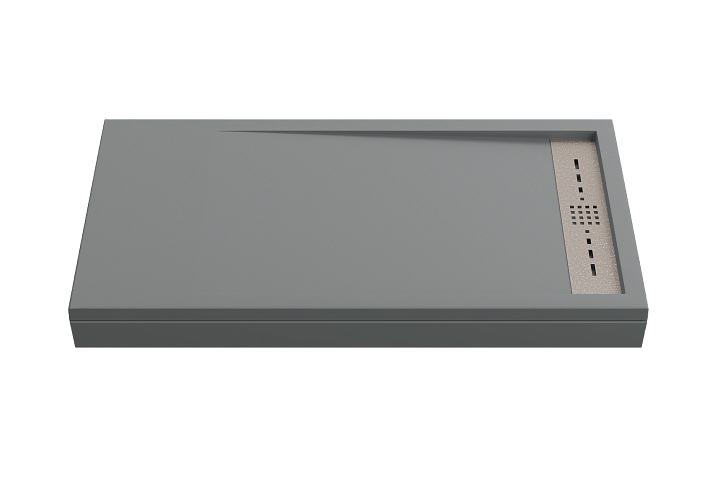 Поддон душевой Good Door Stella 160x70, искусственный мрамор, графит