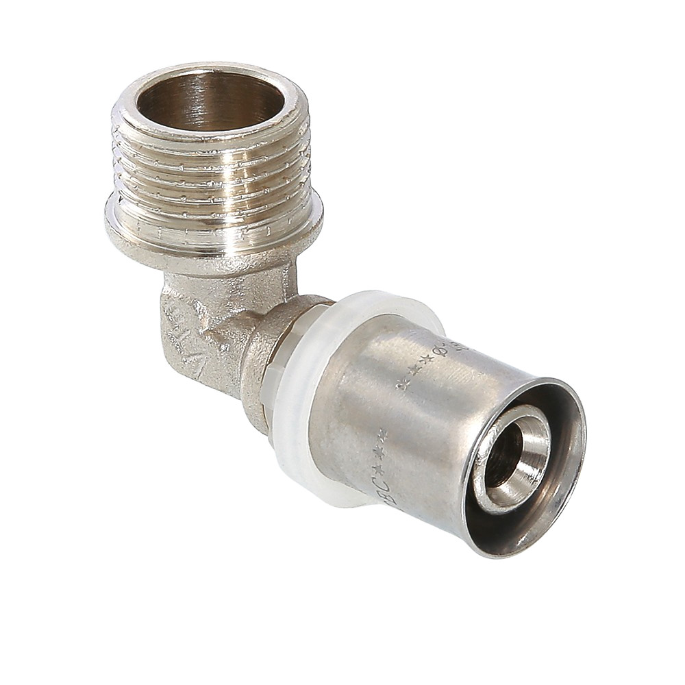 Угольник Valtec 16 (пресс) мм x 3/4" НР, 90°, VTm.253.N.001605