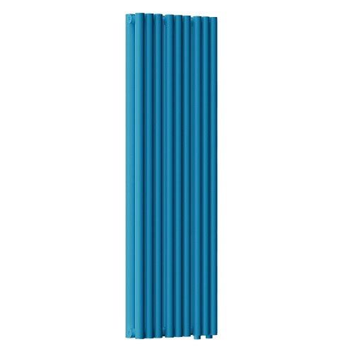 Радиатор стальной Empatiko Takt LR2-352-1750 Night Blue 352x1786 18 секций, вертикальный 2-трубчатый, нижнее подключение, синий вечерний