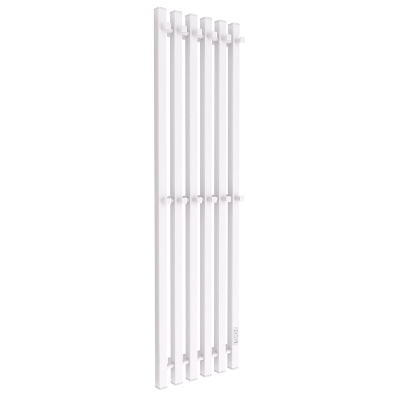 Полотенцесушитель электрический Melodia Etude Electro Ferrum 120x33 П6, 12 крючков, белый