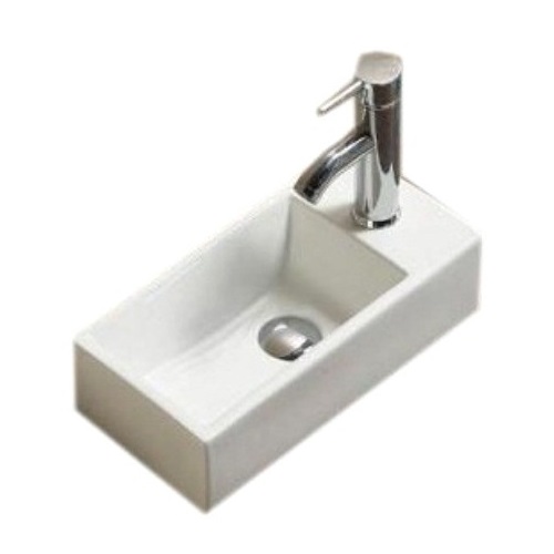 Раковина CeramaLux N 9048DL 41x21 левая, белый
