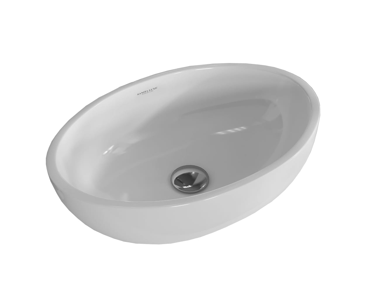 Раковина накладная Sanita Luxe Ringo 53x34x15