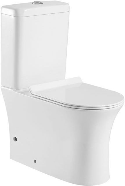 Унитаз-компакт Aquanet Rimless Roll-C CL-12249B безободковый
