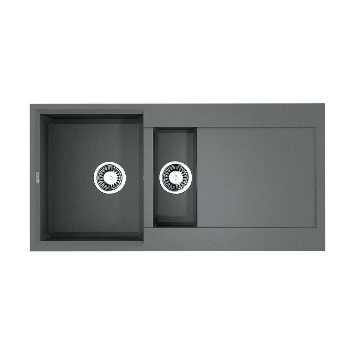 Мойка кухонная Omoikiri Sakaime 100-2-GR tetogranit / leningrad grey