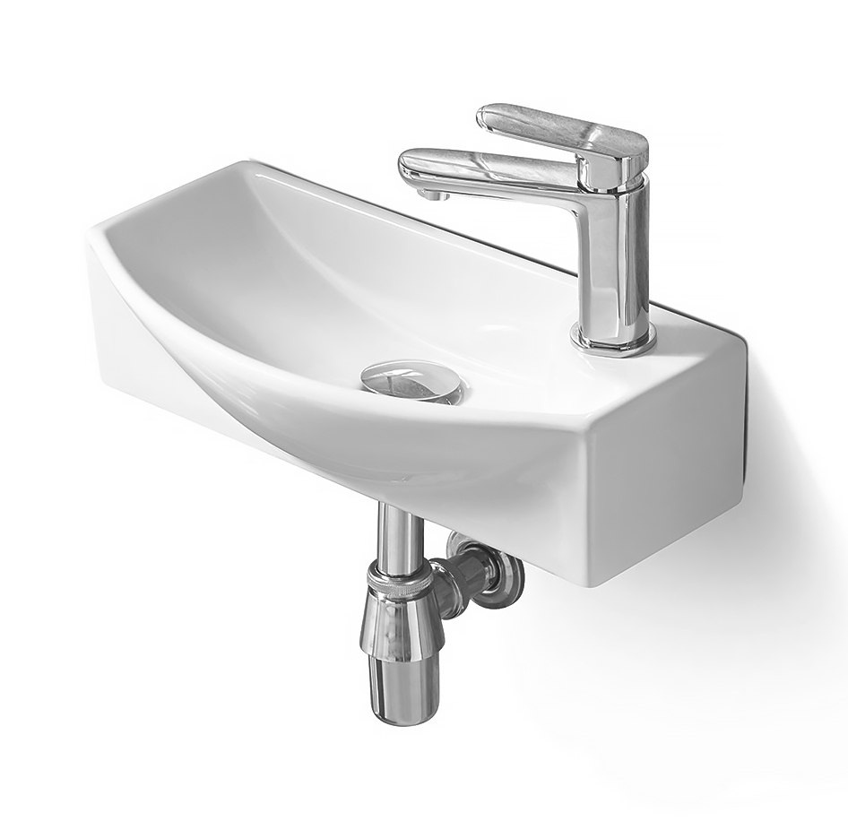 Раковина SantiLine SL-2013L 45x22 см, белый