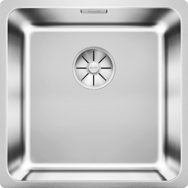 Мойка кухонная Blanco Solis 400-U с отводной арматурой, полированная сталь