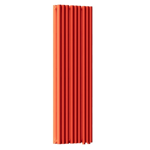 Радиатор стальной Empatiko Takt LR2-352-1750 Scarlet Red 352x1786 18 секций, вертикальный 2-трубчатый, нижнее подключение, красный рябиновый