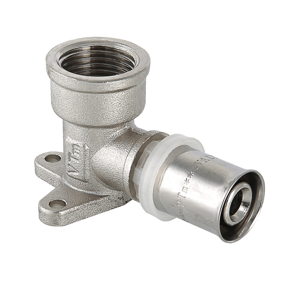 Водорозетка Valtec 20 (пресс) мм х 1/2" ВР, с креплением, VTm.254.N.002004