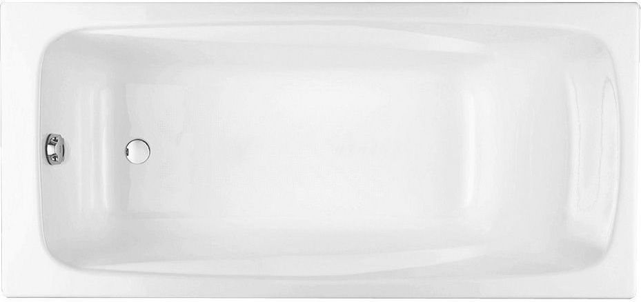 Ванна чугунная Jacob Delafon Repos 170х80 с антискользящим покрытием, без отверстий для ручек E2918-00