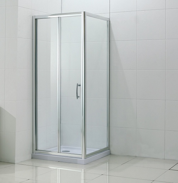 Душевой уголок Bandhours Snow/Side/Rectangular 810, 100x80 см, с поддоном, профиль хром стекло прозрачное