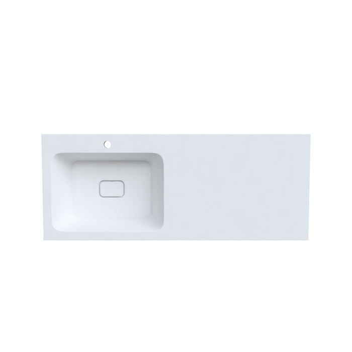 Раковина Iddis Optima Home 480120Li28 1100x480, на стиральную машину, левая, белый