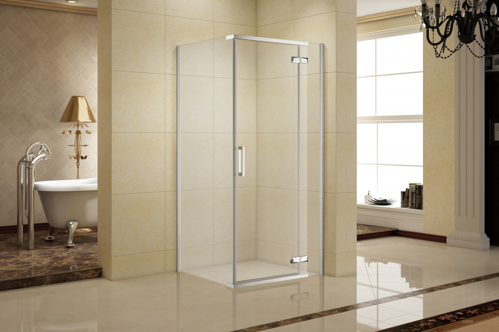 Душевой уголок Aquanet Logic C1000 AE32-S-100x100U-CT 1000x1000, стекло прозрачное, профиль хром