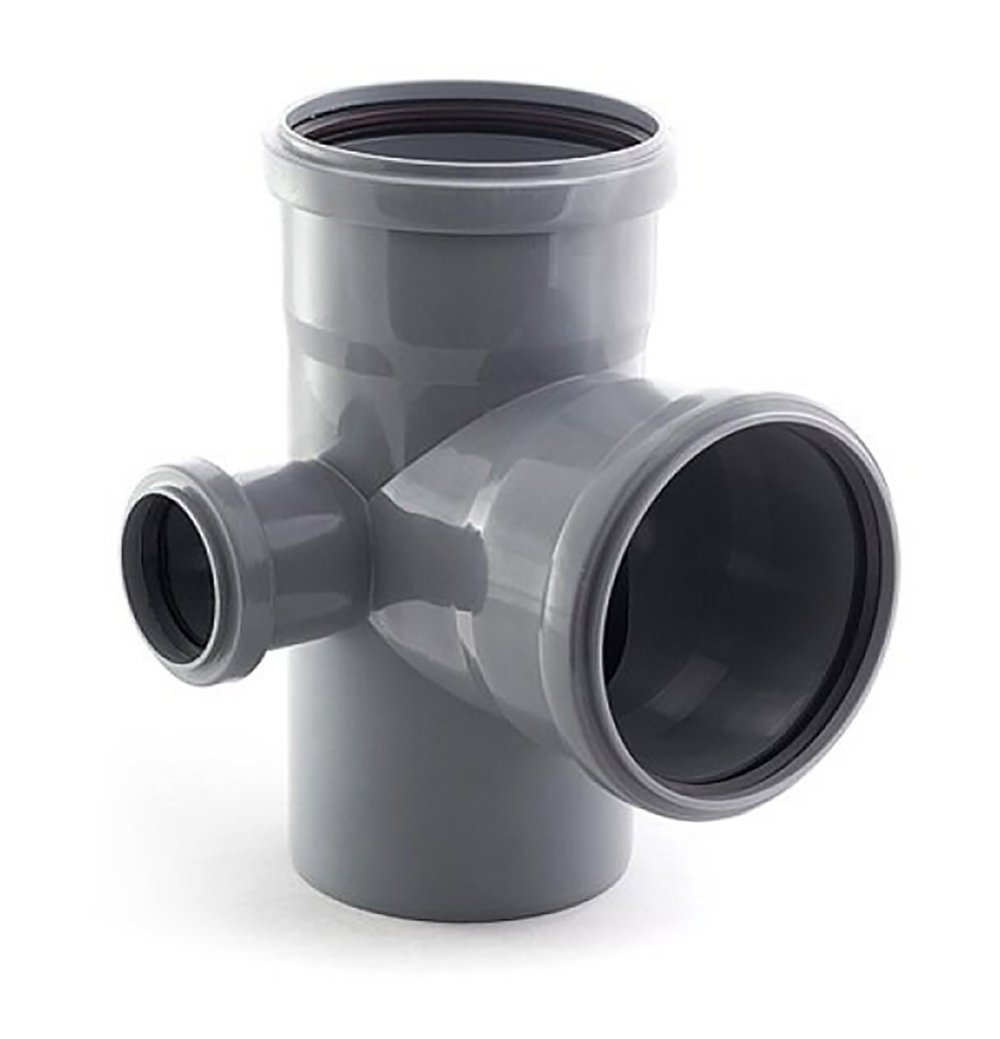 Крестовина внутренняя Синикон Pipe Lite 110x50x110 мм 87° двухплоскостная трехраструбная левая