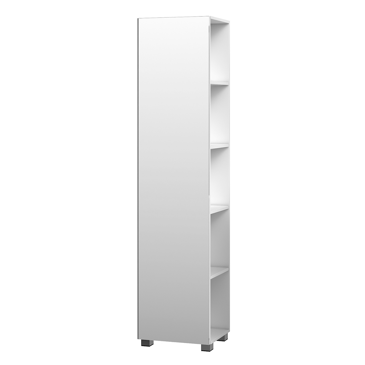 Шкаф-пенал напольный Vigo Urban 450 с зеркалом, белый