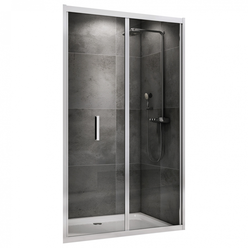 Душевая дверь Abber Sonnenstrand AG07120 складная 120x195 cм, стекло прозрачное / профиль хром