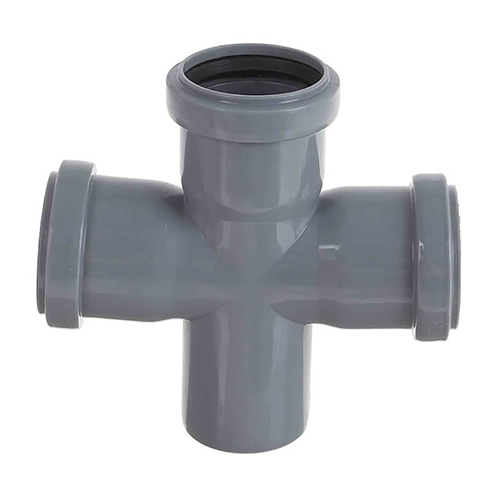 Крестовина внутренняя Синикон Pipe Lite 50x50x50 мм 87° одноплоскостная трехраструбная