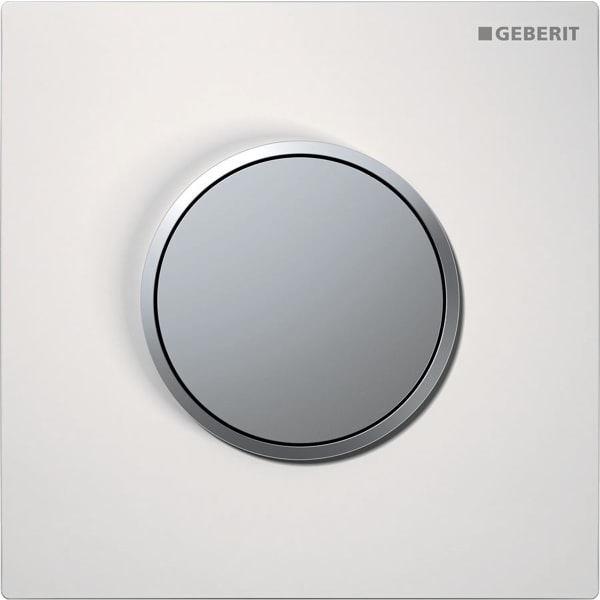 Система управления смывом Geberit Sigma 10 116.015.KL.1 для писсуара, белый / матовый хром
