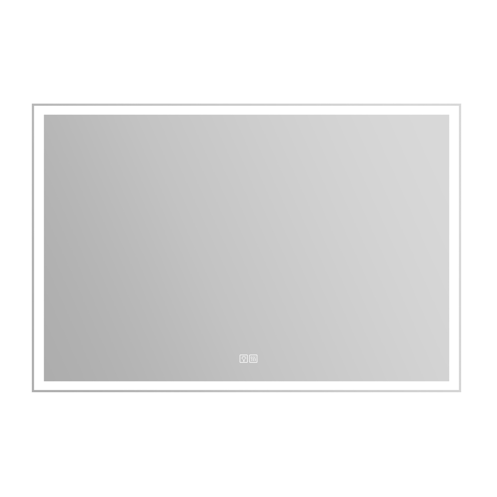 Зеркало BelBagno SPC-GRT-1200-800-LED-TCH-WARM 1200x30x800 с встроенным светильником, сенсорным выключателем и подогревом, 12W, 220-240V