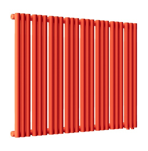 Радиатор стальной Empatiko Takt R1-952-500 Scarlet Red 952x536 24 секции, вертикальный 1-трубчатый, нижнее правое подключение, красный рябиновый