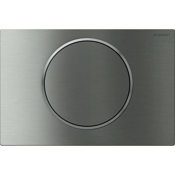 Клавиша смыва Geberit Sigma 10 115.758.SN.5 с легкоочищаемой поверхностью, нержавещая сталь, полированная