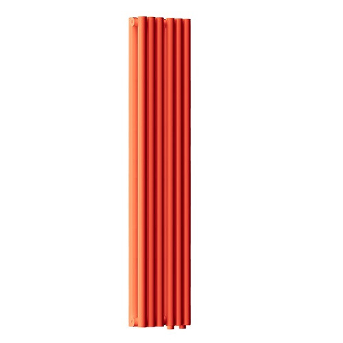 Радиатор стальной Empatiko Takt LR2-232-1750 Scarlet Red 232x1786 12 секций, вертикальный 2-трубчатый, нижнее подключение, красный рябиновый