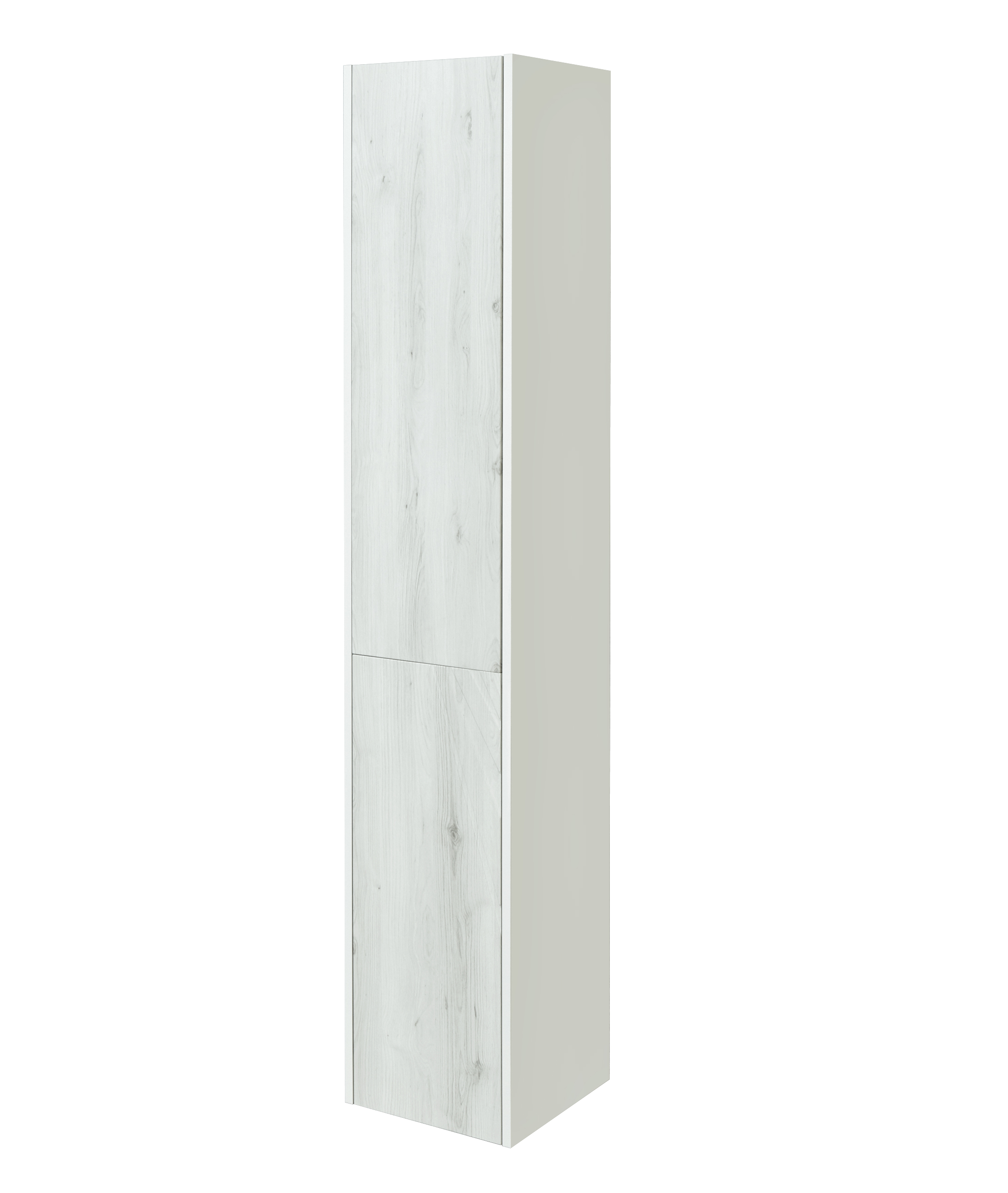Шкаф-пенал подвесной Aquaton Сакура правый ольха наварра/белый глянец
