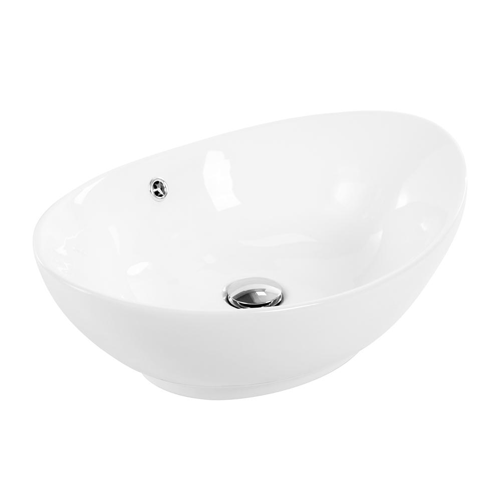 Раковина BelBagno BB1087 590x390 накладная, белый
