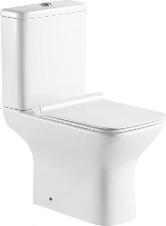 Унитаз-компакт Aquanet Rimless Cube 2-C CL-12288 безободковый