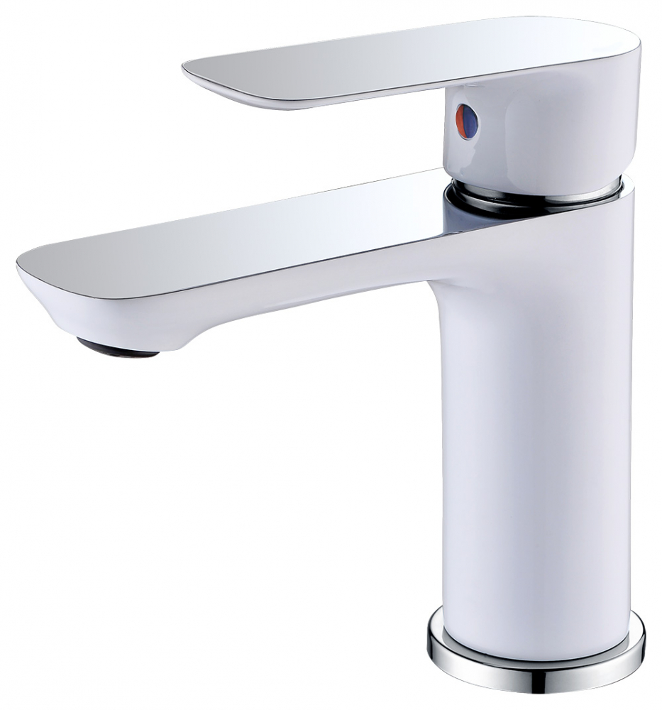 Смеситель Abber Weiss Insel AF8010W для раковины, белый-хром