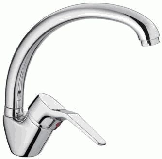 Смеситель Ledeme Н63 L4163 для кухни, хром глянцевый