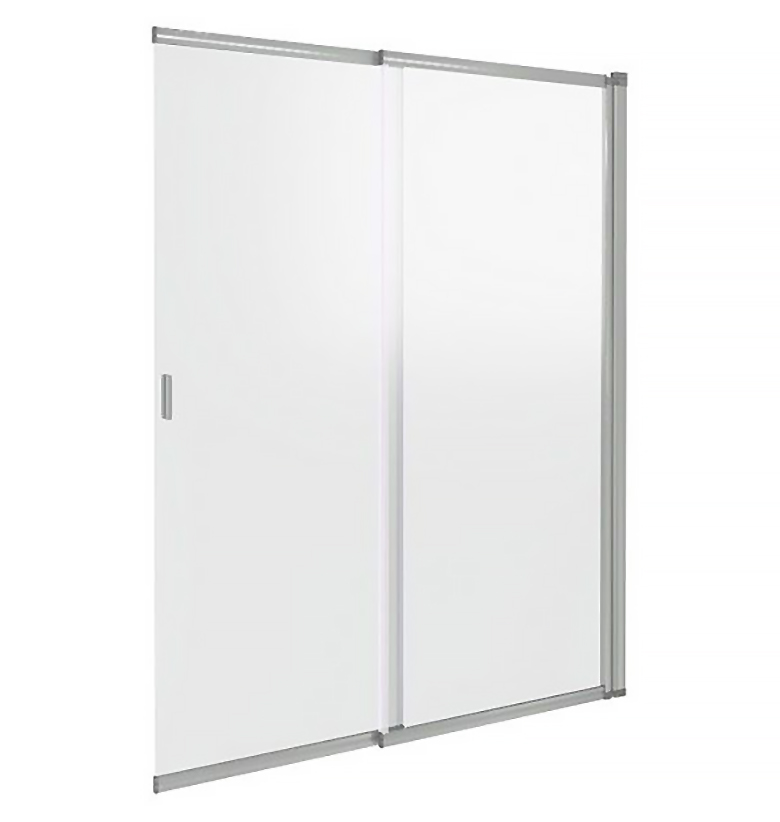 Шторка на ванну Good Door Screen SL-100-C-CH 100x140 со скрытым доводчиком, прозрачное стекло 4 мм