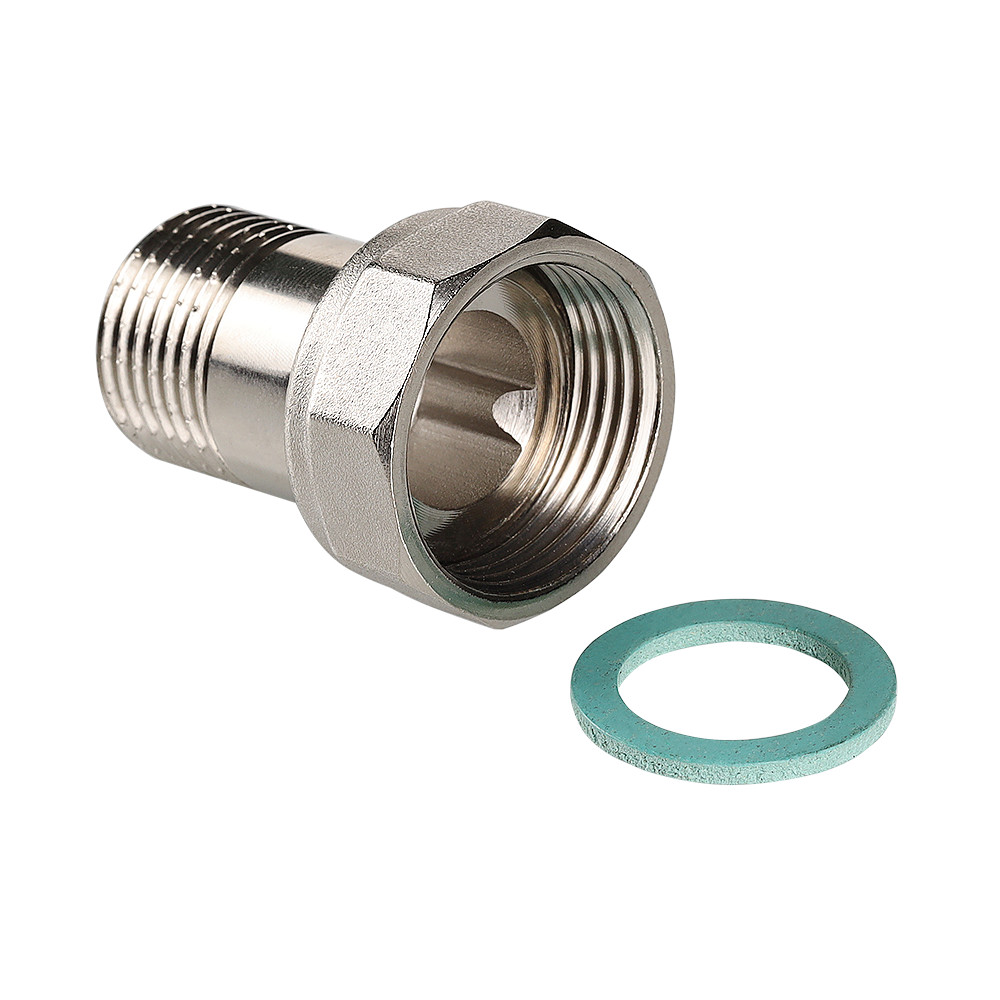 Полусгон Valtec 1" ВР x 3/4" НР с накидной гайкой, латунный, VTr.613.N.0605