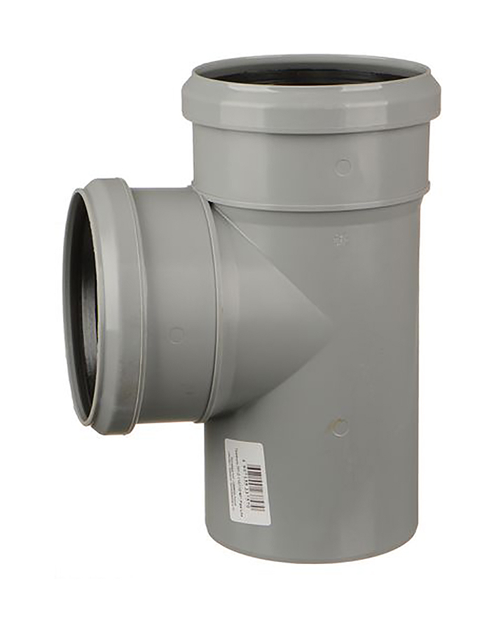 Тройник внутренний Синикон Pipe Lite 110x110 мм 45° двухраструбный