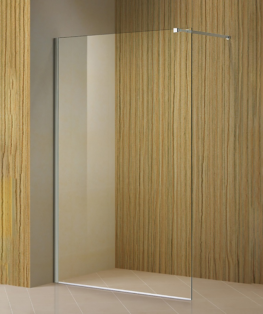 Душевая перегородка Avek Breeze B100, 100x190, стекло прозрачное, профиль хром