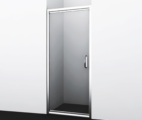 Душевая дверь Wasserkraft Salm 27I04 90x200, стекло прозрачное / профиль серебро