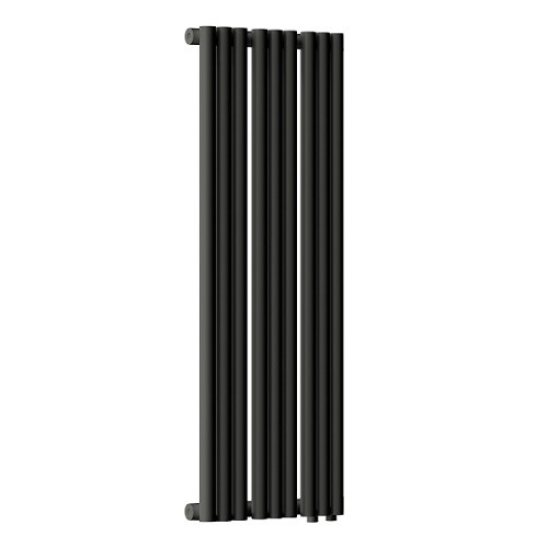 Радиатор стальной Empatiko Takt R1-352-1750 Coal Black 352x1786 9 секций, вертикальный 1-трубчатый, нижнее правое подключение, черный угольный