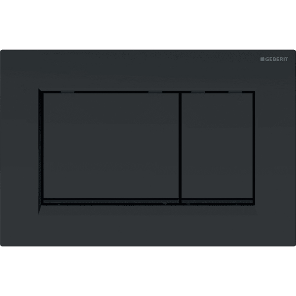 Клавиша смыва Geberit Sigma 30 115.883.16.1 с легкоочищаемой поверхностью / не остаются отпечатки пальцев, черный матовый лак / черный