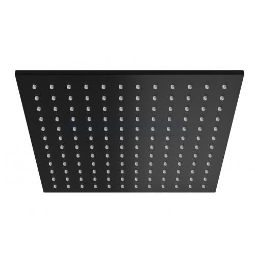 Верхний душ Paffoni Syncro ZSOF075NO без держателя, 200x200 мм, черный матовый