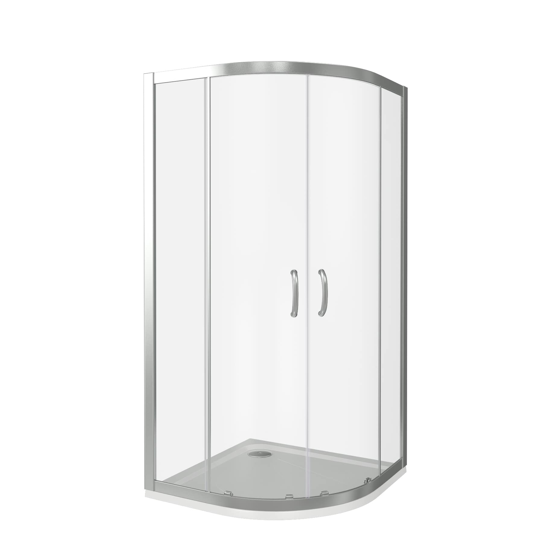 Душевой уголок Good Door Infinity R-80-C-CH  профиль хром, стекло прозрачное