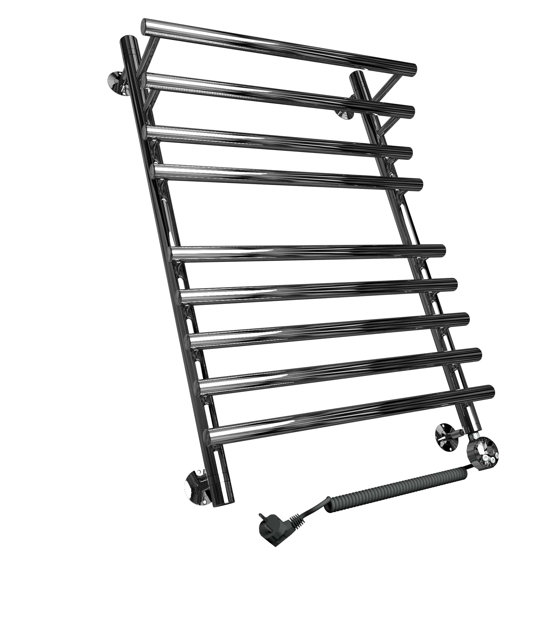 Полотенцесушитель электрический Двин F primo electro 700x400 с полкой, ТЭН справа