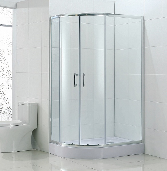 Душевой уголок Bandhours Anis 812 L, 120x80 см, левый, с поддоном, профиль хром стекло прозрачное