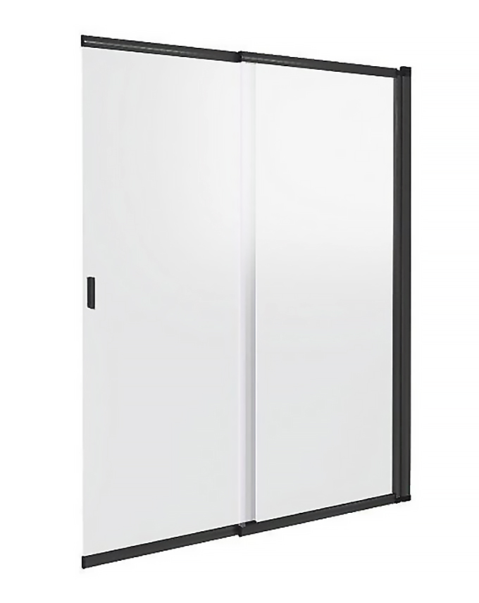 Шторка на ванну Good Door Screen SL-100-C-В 100x140 со скрытым доводчиком, профиль черный