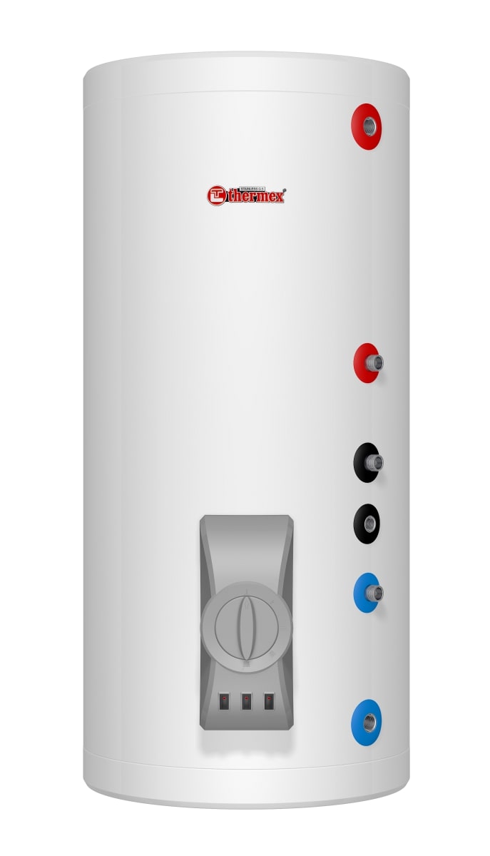 Водонагреватель накопительный Thermex IRP 200 V (combi) комбинированный, напольный, круглый, белый