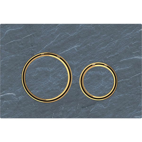 Клавиша смыва Geberit Sigma 21 115.652.JM.1 сланец Mustang / латунь