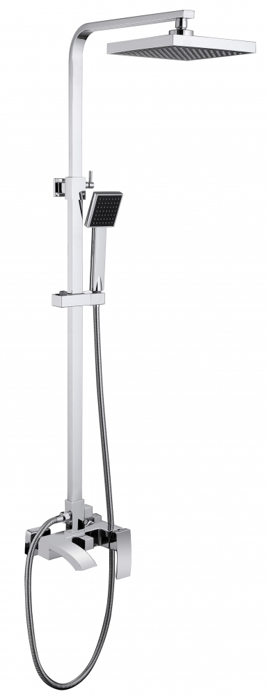 Душевая стойка Abber Wasserfall AF8616 с изливом, хром