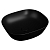 Раковина VitrA Plural 7810B483-0016 накладная, низкая, 450x380, черный матовый