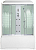Душевая кабина Niagara NG-3150N 150x70 см, стекло прозрачное с рисунком / профиль белый