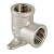 Водорозетка Valtec 1/2" ВР x 1/2" ВР, 90°, с креплением, латунная, VTr.751.N.0004