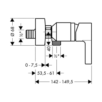 SMESITEL_DLYA_DUSHA_HANSGROHE_METRIS_S_31660000_MONTAZHNAYA_SKHEMA_1